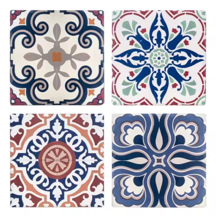 SIGNES GRIMALT Salvamantel Cerámica Multicolor 4 Unidades Diseño Original Bodegones - 1