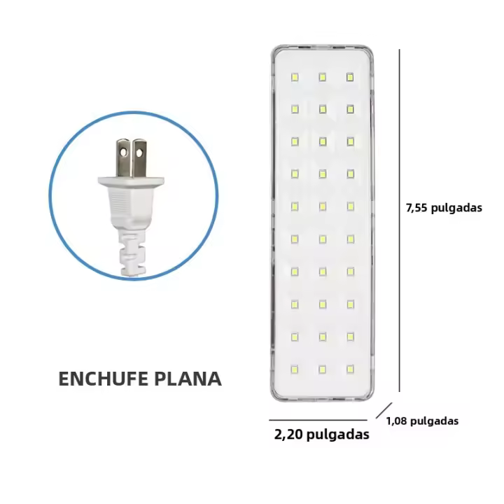 Luz De Emergencia Recargable Dimmable 2 Modos Luz Portátil Para Camping Adecuada Para Apagones Iluminación De BBQ Y Trabajo - 1