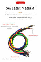 11pcs Bandas De Resistencia Para Ejercicio Elásticas Equipamiento De Fitness Portátil Con Correa De Tobillo Expansor De Pecho - details 2