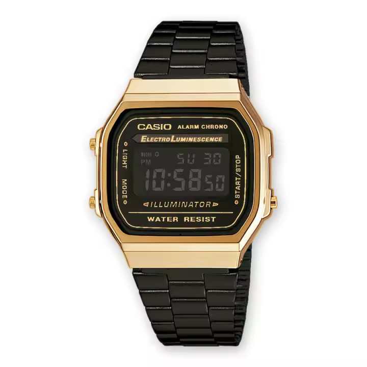 Reloj Casio Vintage Iconic A168WEGB-1BEF Digital Unisex - 1