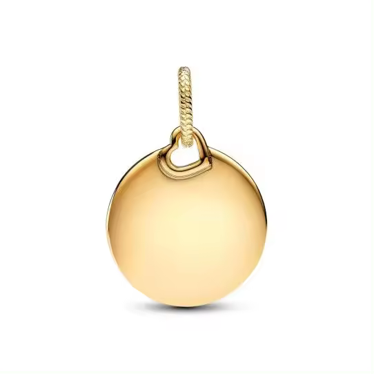 Charm Pandora Colgante Grabable Etiqueta Redonda - 1