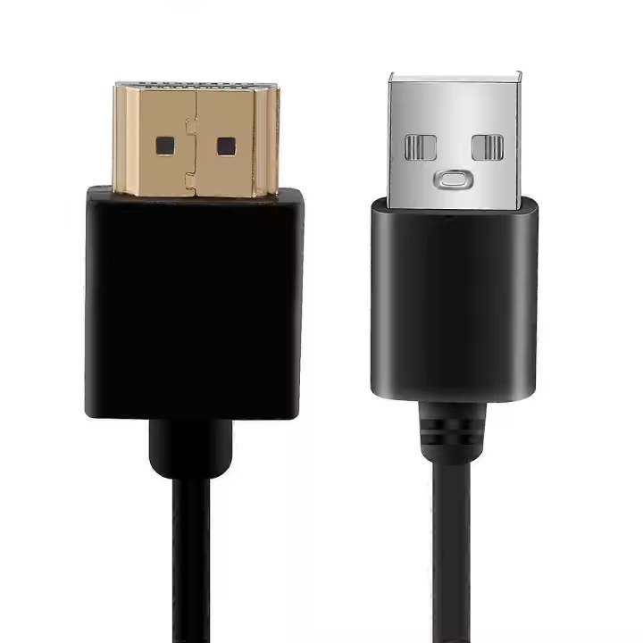 Cable adaptador conversor de cargador y conector USB macho compatible con HDMI - 1