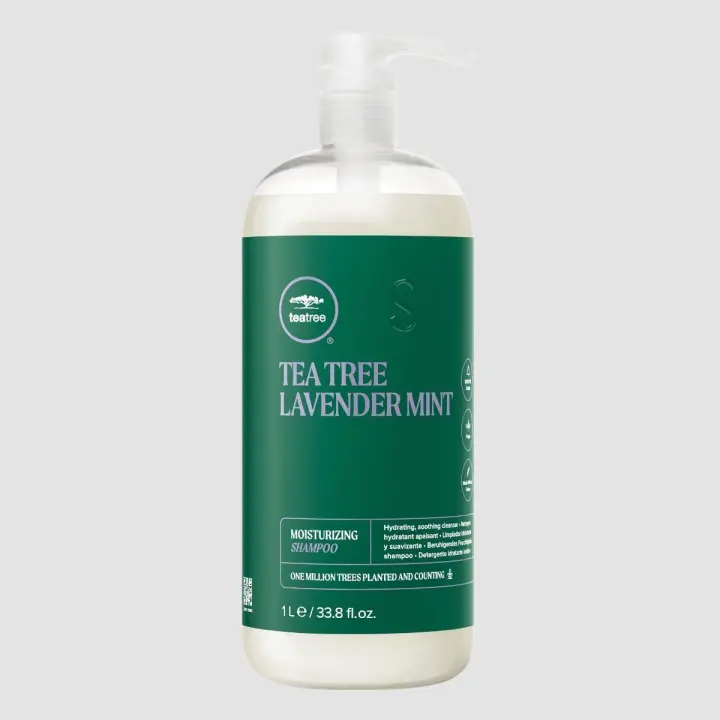 Champú Hidratante de Lavanda y Menta Paul Mitchell Tea Tree 1000 ml - Calma y Fortalece el Cabello - 1
