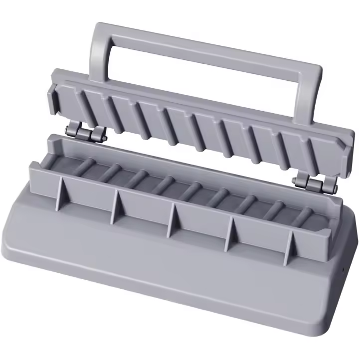 Prensa de plástico para kebabs, manual, fácil de usar, herramienta esencial para asar kebabs (gris) - 1