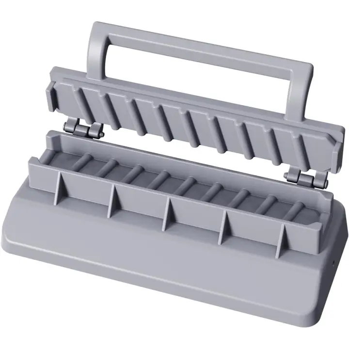 Prensa de plástico para kebabs, manual, fácil de usar, herramienta esencial para asar kebabs (gris) - 1