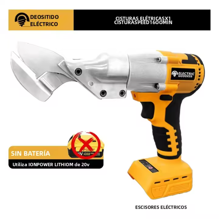 Tijeras Eléctricas Sin Cable De Acero Cromo-Vanadio Amarillo Motor Sin Escobillas Batería DEWALT20V Herramienta De Corte Para El Hogar - 1