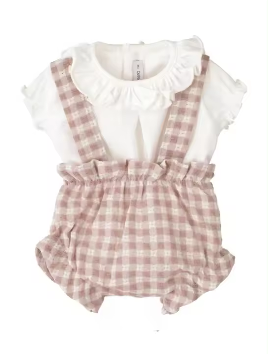 Conjunto bebé niña Calamaro con camiseta y ranita - 11126 - 1