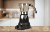 Cafetera italiana Jocca con base eléctrica que permite girar la cafetera 360º, sistema que mantiene el café siempre caliente con protección contra el sobrecalentamiento, diseño compacto,  jarra transparente y con asa de toque frío. - details 1