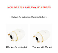 Análisis De Piel Portátil 50X/200X Detector De Cabello Y Escalpelo 5 Pulgadas Medidor De Hidratación Y Aceite Recargable Para Cuidado De La Piel - details 5