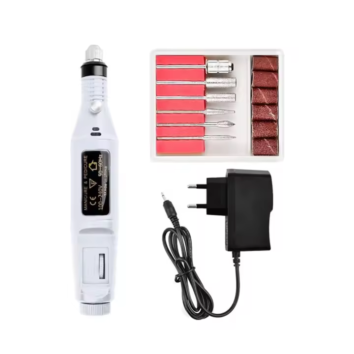 Taladro portátil eléctrico de uñas, Drill de uñas, removedor de gel y acrílico, herramienta de uñas de lima, cuidado de los dedos de los pies, drill de uñas - 1