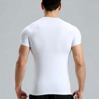 Camiseta De Entrenamiento Para Hombres De Color Sólido Con Mangas Cortas Secado Rápido Transpirable Rashguard De Gimnasio Deporte Fitness Jiu Jitsu MMA - details 5