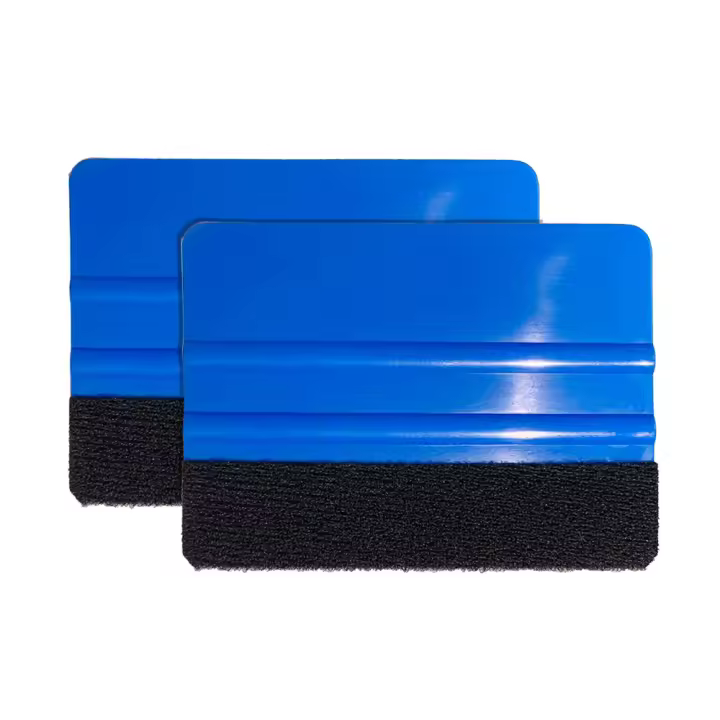Película De Vinilo Para Coche Azul Con Cuchara De Goma Para Instalación De Película De Ventana De Automóvil Herramientas De Adhesivo De PVC Para Empaque Al Por Mayor 5/10/20 Piezas - 1