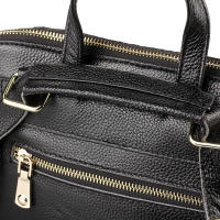 Mochila De Cuero Genuino 100% Zency Para Mujer Con Patrón De Cocodrilo Bolso De Viaje Y Escolar Con Cierre De Cremallera Bolsillos Internos Y Externos Mochila De Moda - details 13
