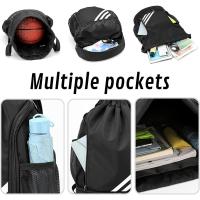 Mochila Deportiva with Cordón, Bolsa Grande de Gimnasio with Para Zapatos compartimento, Nailon impermeable para ir de - details 2