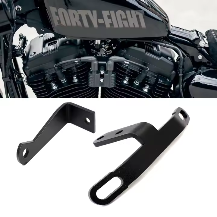 Kit De Localización De Llave De Encendido Y Soporte Para Bobina Para Harley Sportster Iron 883 1200XL Super Low Custom 2007-2022 Material Metálico - 1