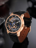 Reloj De Cuarzo TOMI Para Hombres Y Mujeres Reloj De Lujo Casual Con Diamantes Huecos Material De Correa PU Estilo Moda Y Casual - details 23