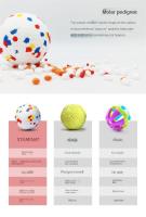 Juguete De Masticar Para Perros Bola De Popcorn Ligera Y Elástica E-TPU Juguetes Interactivos Para Mascotas - details 2