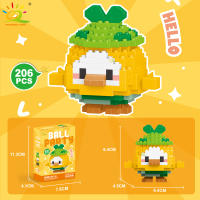 Mini Bloques De Construcción Micro Animales HUIQIBAO 3D Diamante Modelo BEE Gato Panda Para Niños Juguetes De Ciudad DIY - details 8