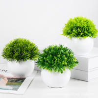 Bonsai Artificial Elegante Y Energético Decoración Verde Vivida Para Mesa Centro De Oficina Decoración De Plástico No Desvanecimiento - details 1