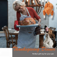 Nueva Juguete De Perro Interactivo En Forma De Pavo Felpa Suave Y Duradera Juguetes De Halloween Para Mascotas Seguros Para Morder Y Masticar - details 2