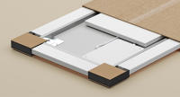 SONGMICS Espejo de Baño con Luz, Espejo de Pared Rectangular, Función Antivaho, Tono y Brillo Ajustables, Maquillaje, Dormitorio, Baño, 80,7 x 60,7 cm, Blanco Nube - details 4