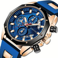 Reloj Fashion Correa de Silicona Reloj Calendar Multifunctional Reloj Deportivo Multicolor Reloj Profesional para Hombres - details 1