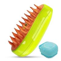 najiblife Cepillo con vapor para gatos perros, desenredar pelos perros gatos, cepillo 3 in 1 para gatos  perros con vapor, contiene un cepillo con vapor y un cepillo ducha para mascotas. - details 0