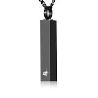 Collar De Memoria Para Hombres Y Mujeres Joyería De Cremación Con Pendentivo De Barra En Acero Inoxidable Para Restos De Animales Pequeños - details 2
