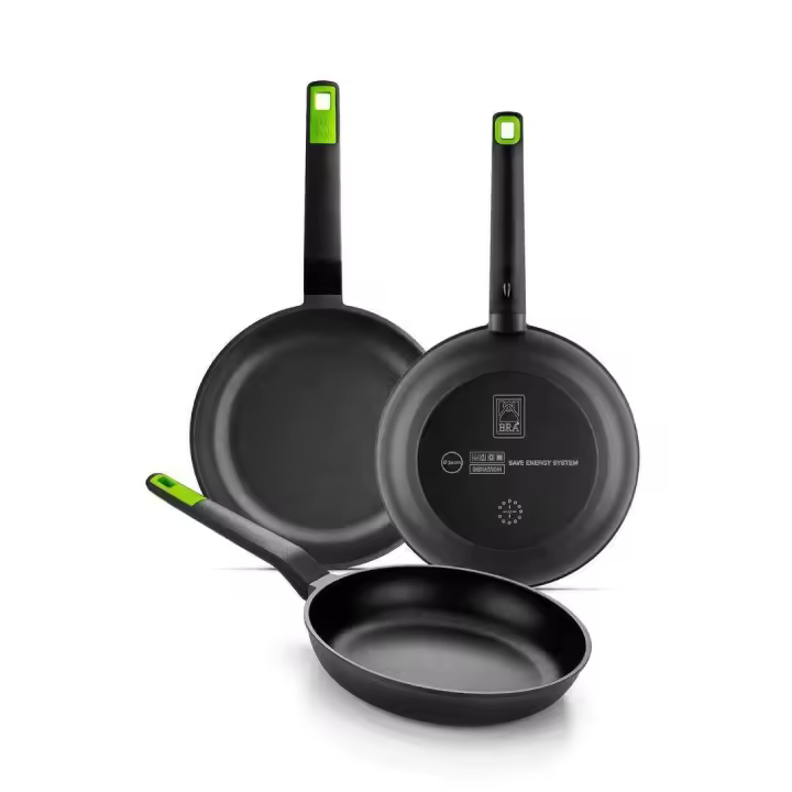 Lote de Sartenes GASTRO con fondo Full Induction BRA 20-24-28cm - 1