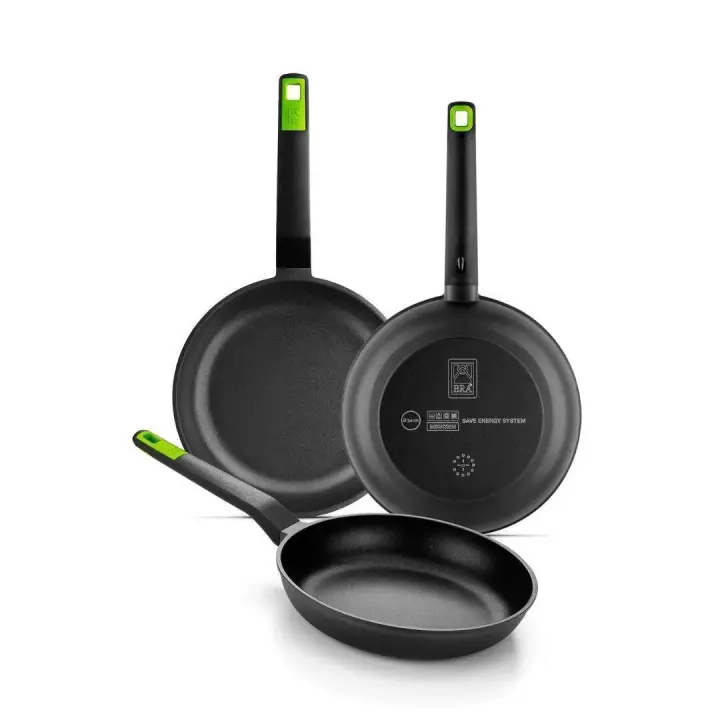 Lote de Sartenes GASTRO con fondo Full Induction BRA 20-24-28cm - 1