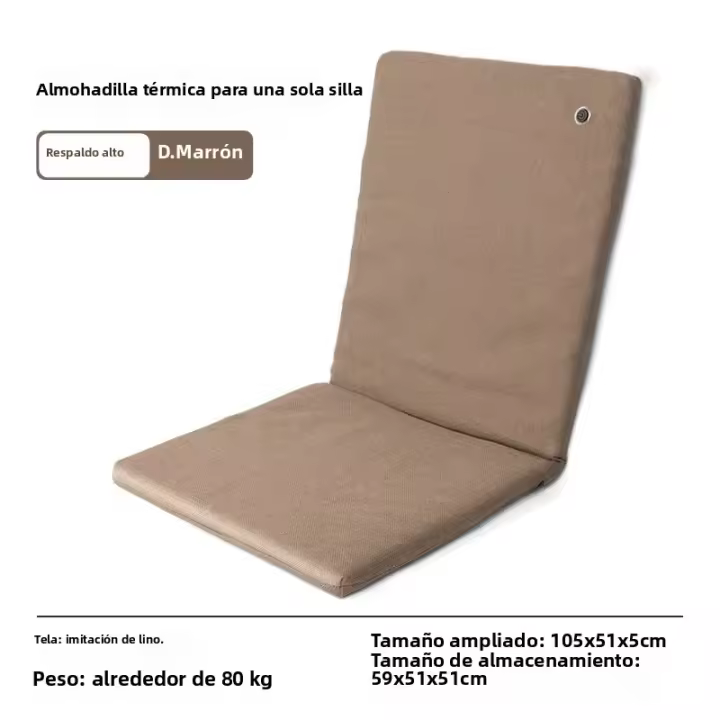  Funda De Silla De Camping Lohascamping Cojín De Asiento Calefactor 5CM Espesor Silla De Camping Cálido Comodidad Relajación Funda De Silla - 1