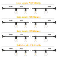 Luces De Cadena G40 Para Exteriores Impermeables Y Resistentes Al Choque Con Bombillas LED Vintage Para Decoración De Patio Y Paredes - details 4