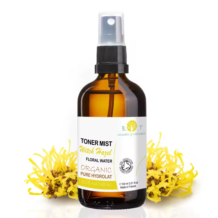 Tónico Facial Astringente Agua de Hamamelis BIO y Orgánica  Reductor de Poros Piel Grasa - Cosmética Casera - B.O.T Cosmetic & Wellness - 1