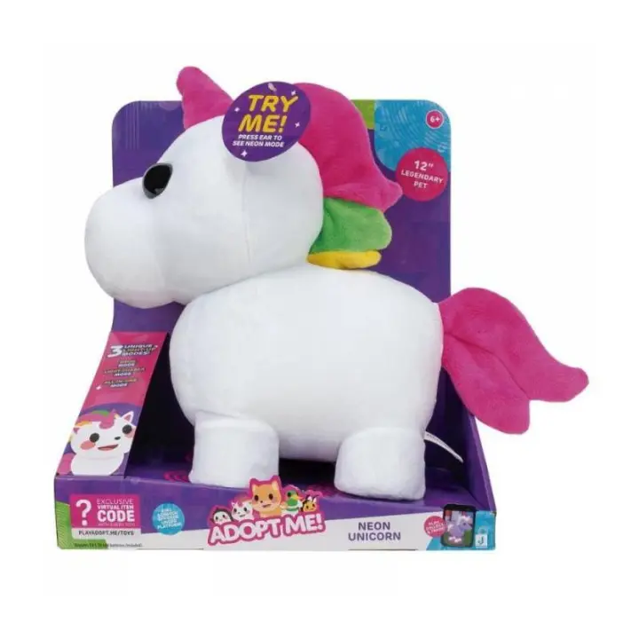 ADOPT ME! PELUCHE NEON UNICORN 30 CM DE TOY PARTNER - 1