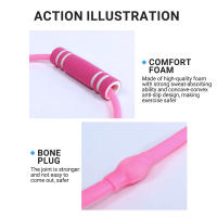 Banda De Resistencia En Forma De 8 Para Gimnasio Doméstico Yoga Entrenamiento De Fuerza Equipamiento De Fitness Elástico Para Hombres Y Mujeres - details 3
