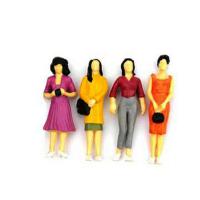 Figuras De Personajes De Escala 1:100/1:150/1:75/1:50 ABS Para Modelos De Construcción De Trenes Y Escenarios DIY Colores Mixtos Posable Pack De 100 - details 5