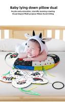 Almohada De Tiempo Para El Estomago Con Manta De Rasgo Y Diente Teether Juguete Sensorial De Alta Contraste Para Bebés Recién Nacidos 0-12 Meses Montessori - details 3