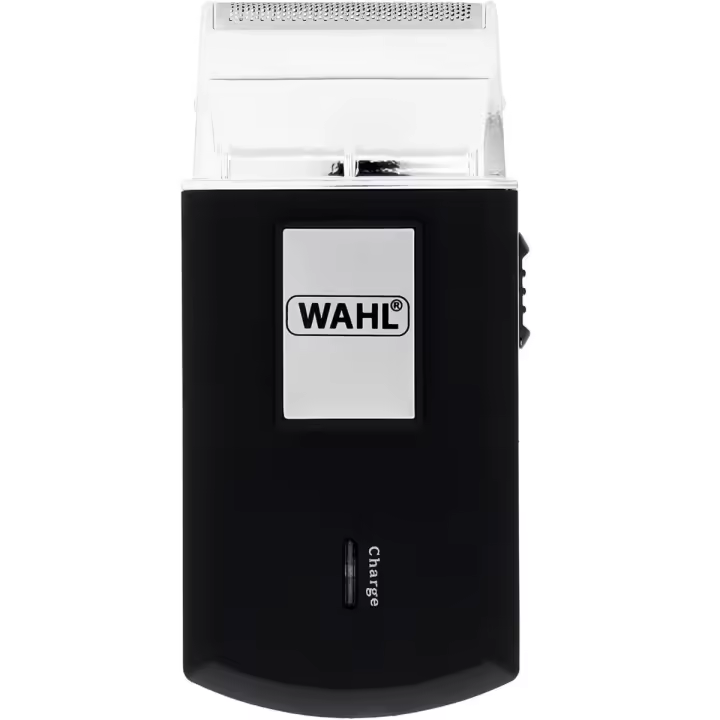 WHAL 3615-1016 Afeitadora Travel Shaver, recargable, sin cable, bolsa para viaje, color Negro con plata - 1