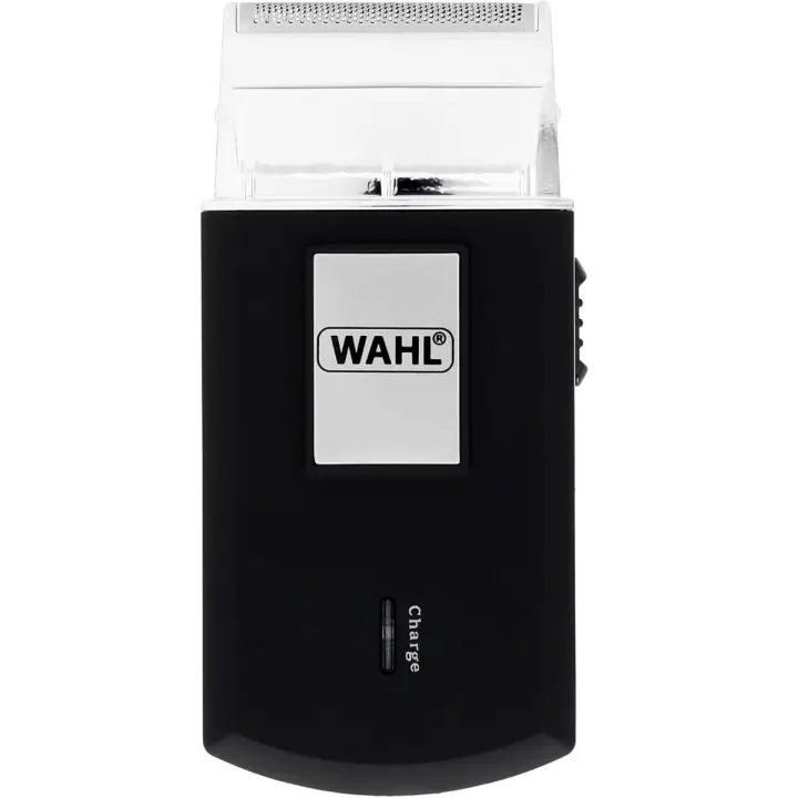 WHAL 3615-1016 Afeitadora Travel Shaver, recargable, sin cable, bolsa para viaje, color Negro con plata - 1