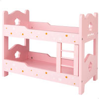 WOOMAX - Litera de madera para muñecas, de juguete, 31x16x26 cm, color rosa, educativo, ecológico, juego de roles, para  mayores de 3 años - details 0