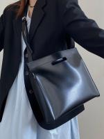 Bolso De Hombro Grande Para Mujeres Simple Y Elegante Bolso De Trabajo Y Estudio Bolso De Documentos Para Portátil Bolso De Moda De Cuero PU - details 6