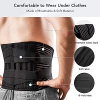 Cinturón De Soporte Lumbar Ajustable Doble Tiraje Ortopédico Corset De Espalda Alivio Del Dolor De Espalda Torsión Del Abdomen Material ABS & TPR - details 4