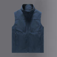 Chaleco Impermeable Para Hombre Talla Grande Sin Mangas Para Golf Tenis De Campo Caza Pesca Estilo Casual Con Cierre De Cremallera - details 13