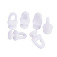 60Pcs Accesorios Para Cortina Estilo Moderno Blanco Rodillo De Riel Plástico Gancho Para Colgar Cortinas Para El Hogar - details 6