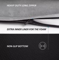 Cama para perros  de espuma suave y cálida, 90x63x18 cm, con borde reforzado impermeable y funda lavable extraíble, R032 - details 1