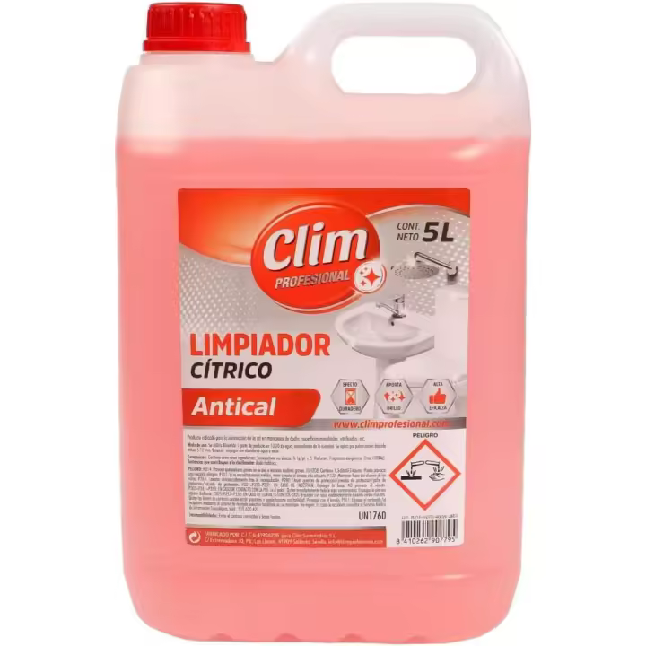Limpiador antical cítrico Clim Profesional garrafa de 5L - 1