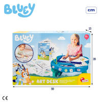Bluey - Mesa infantil Bluey con pizarra para escribir y borrar, dibujos, Incluye rotuladores para colorear, Mesa de dibujo, Pupitres infantiles, Regalo para niños 3 años - details 6