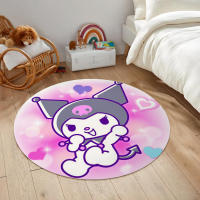 Alfombra Redonda MINISO Sanrio Kuromi Antideslizante Lavable Máquina Para Alfombra De Baño Dormitorio Sala De Estar - details 8