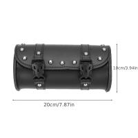 Bolsa De Pared Trasera De Motocicleta PU Cuero Impermeable Mini Bolsa Táctica Universal Retro Para Lado De Motocicleta - details 5