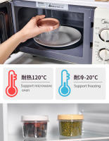 Caja De Almacenamiento De Alimentos Redonda 500ml Pack De 4 Para Frutas Y Aperitivos Microwaviable Y Tapa Sellada Para Refrigerador - details 2